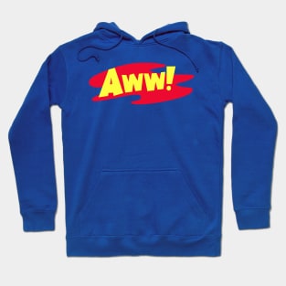 Aww Handwritten Typography Hoodie